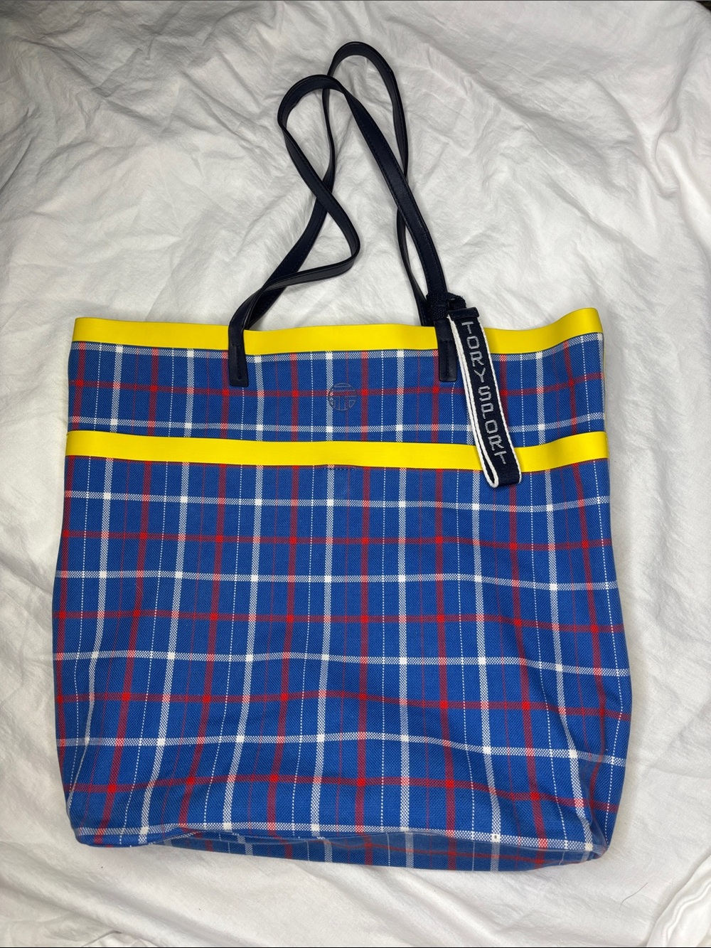 Tory Burch Sport Plaid Tote bag